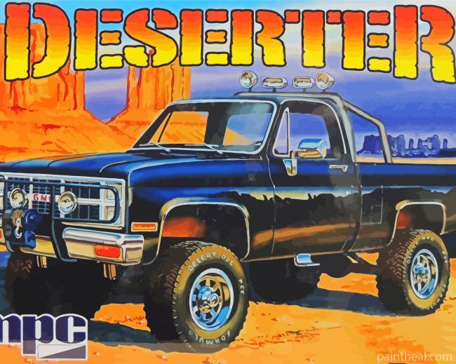 1984 GMC Poster Painting By Numbers Kits