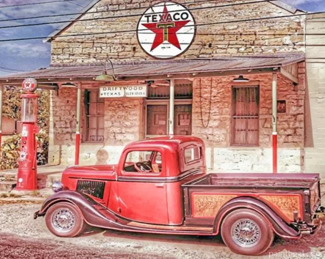 Abandoned Texas Vintage Painting By Numbers Kits