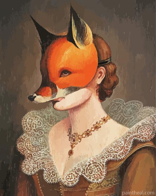 Fox Woman Painting By Numbers Kits