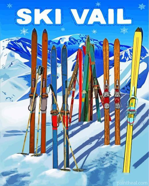 Vail Poster Painting By Numbers Kits