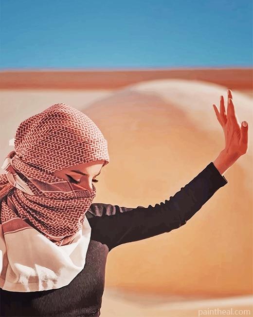 Arabian Woman Enjoying The Desert NEW Painting By Numbers Kits