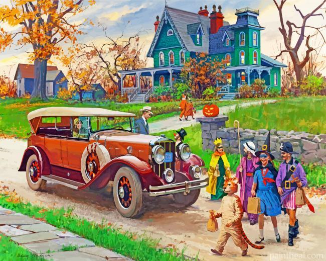 Halloween Time Painting By Numbers Kits