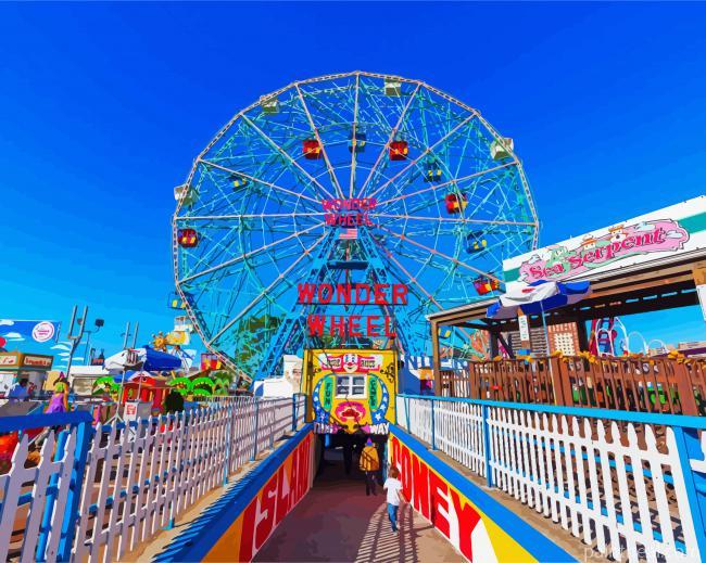 Coney Island Painting By Numbers Kits