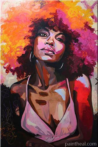 African woman Painting By Numbers Kits