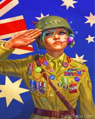 World War Girl Painting By Numbers Kits