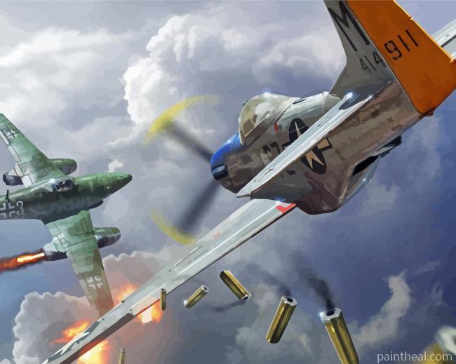 World War 2 Planes Painting By Numbers Kits