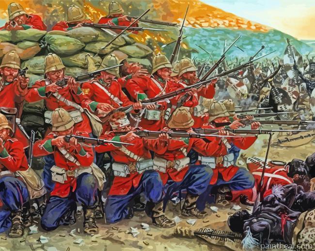 Zulu War Painting By Numbers Kits