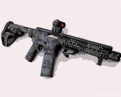 Automatic Gun Painting By Numbers Kits