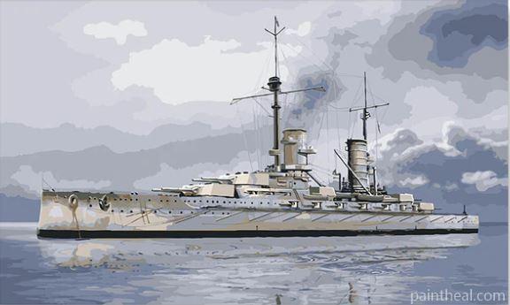 U.S Navy Ship Seascape Painting By Numbers Kits