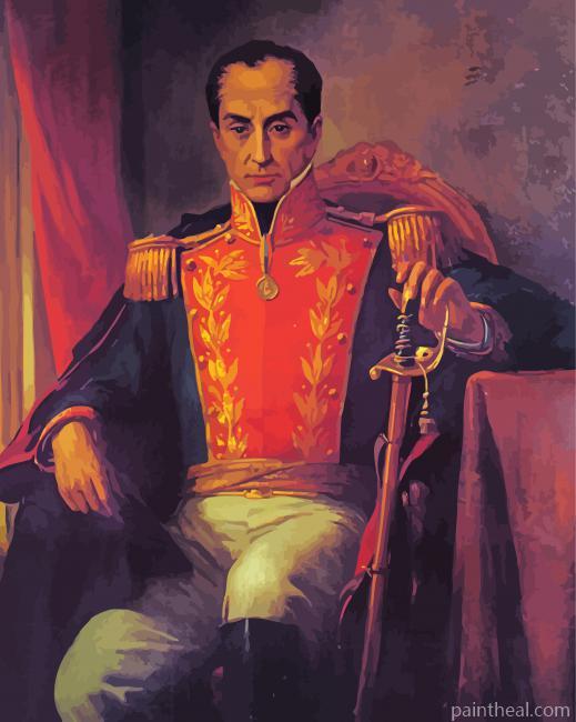 Simon Bolivar Former President Painting By Numbers Kits