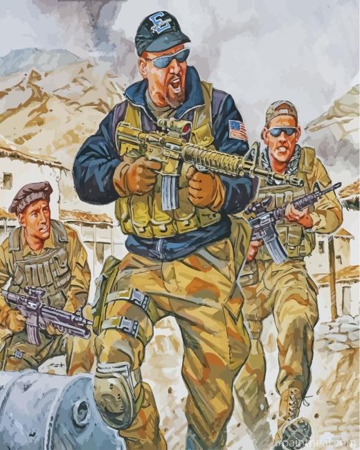 US War Military Painting By Numbers Kits