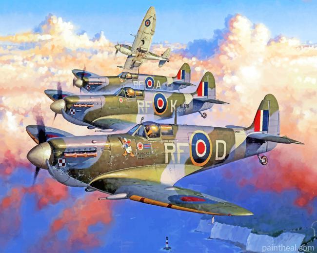 Spitfires Painting By Numbers Kits
