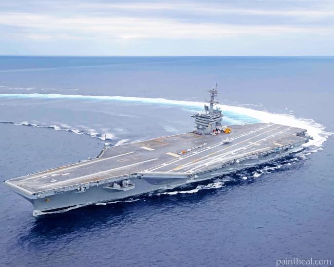 Grand Carrier Navy Force Painting By Numbers Kits