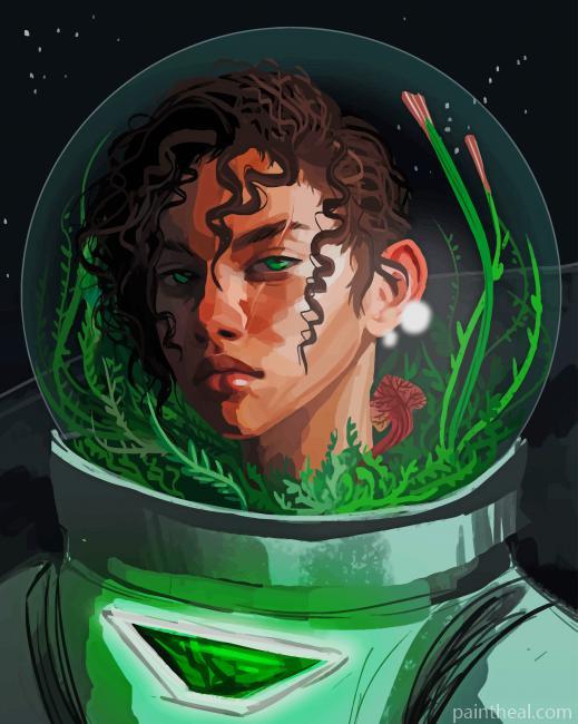 Astronaut Girl Art NEW Painting By Numbers Kits