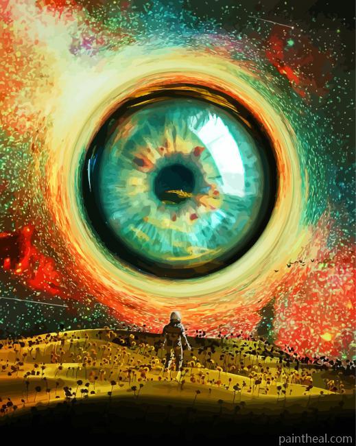 Aesthetic Eye Galaxy Art -Paint By Numbers Painting By Numbers Kits