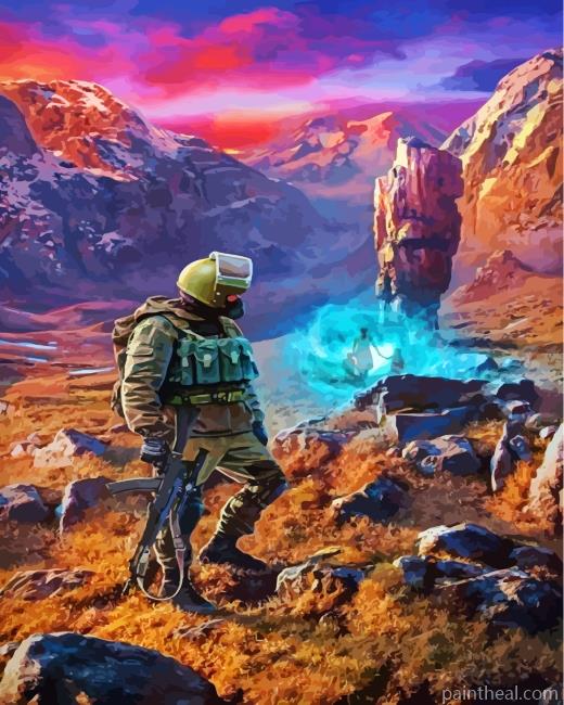 Lonely Soldier Painting By Numbers Kits