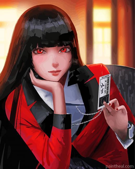 Cute Yumeko Jabami Painting By Numbers Kits