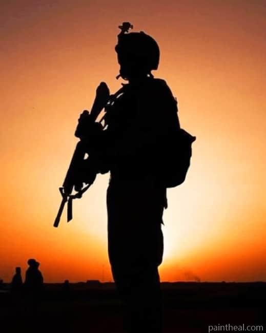 Soldier Silhouette Painting By Numbers Kits