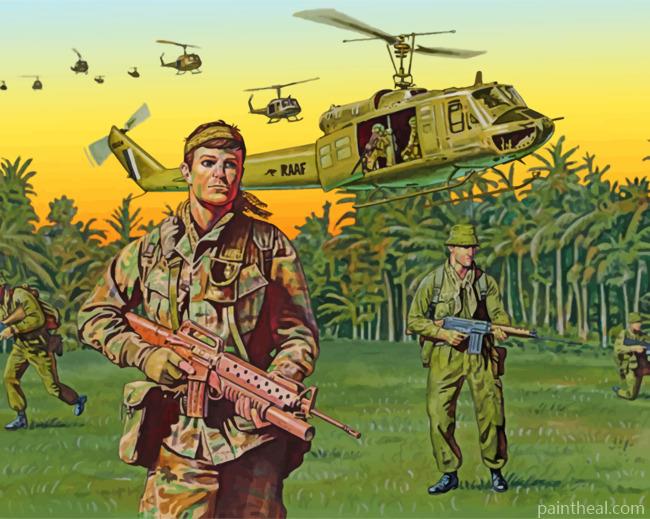 Vietnam War Art Painting By Numbers Kits