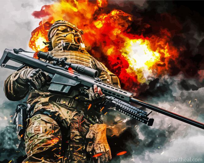 Military Special Forces Painting By Numbers Kits