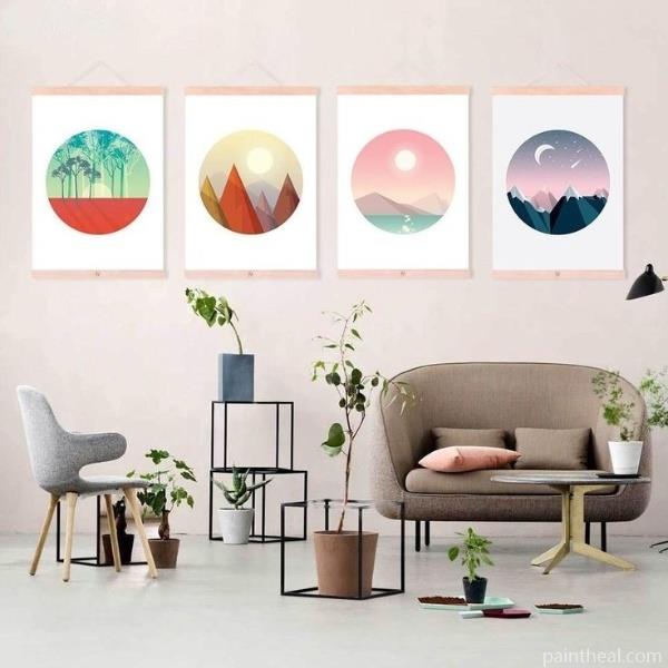 Magnetic Poster Frame Painting By Numbers Kits
