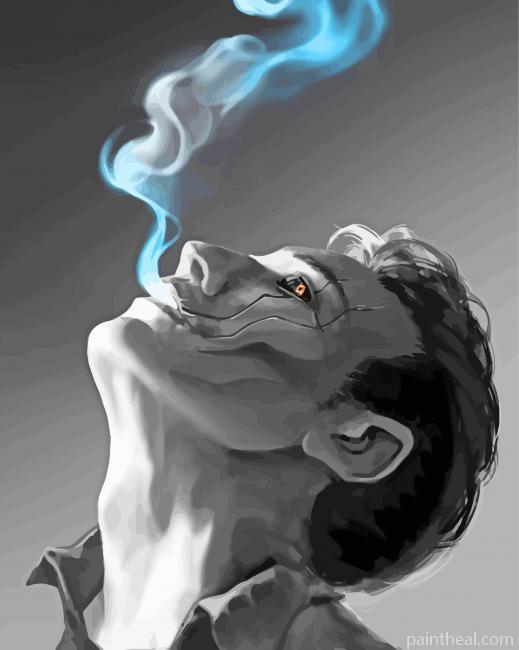Black And White Silco Smoking Painting By Numbers Kits