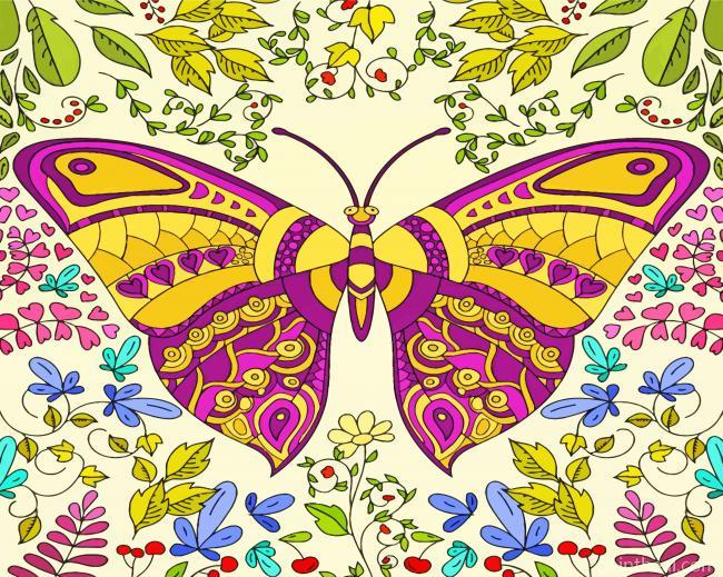 Mandala Butterfly Painting By Numbers Kits