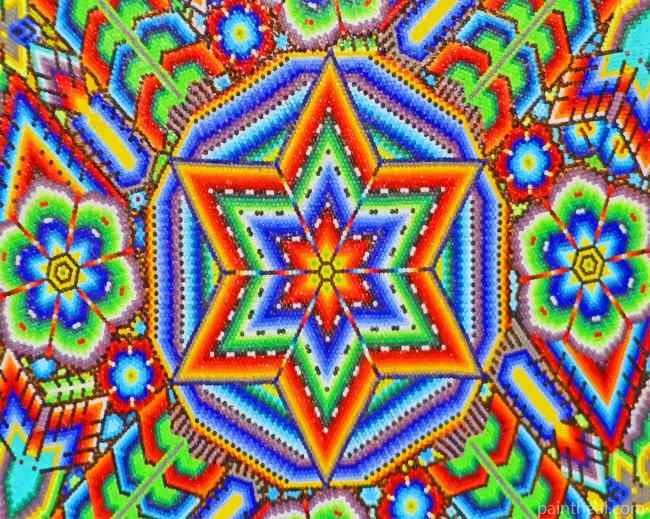 Aesthetic Mandala Mexican Folk Art Painting By Numbers Kits