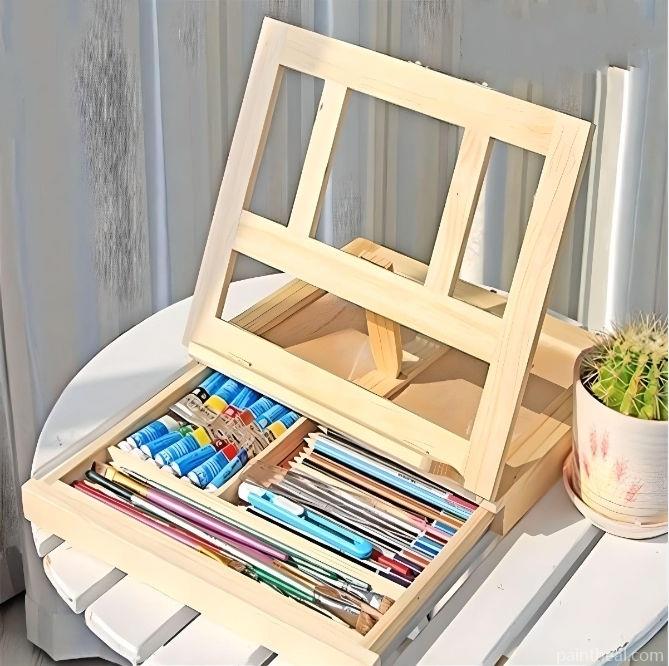 Wooden Easel Painting By Numbers Kits