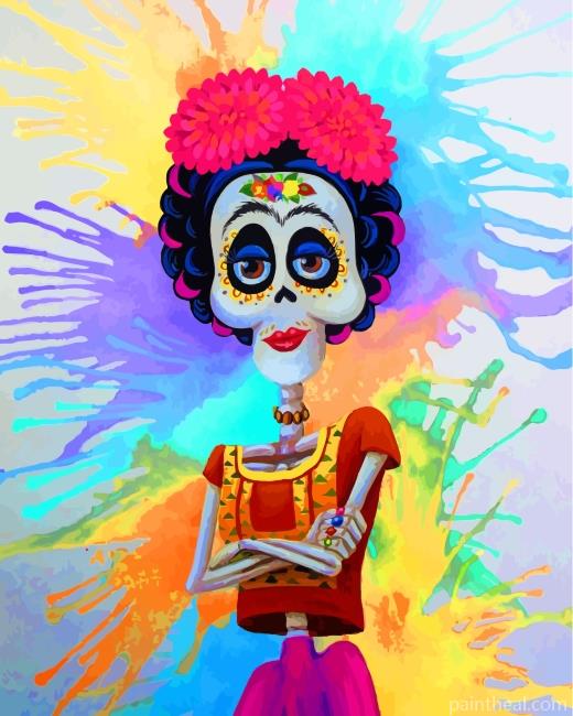 Sugar Skull Frida Painting By Numbers Kits