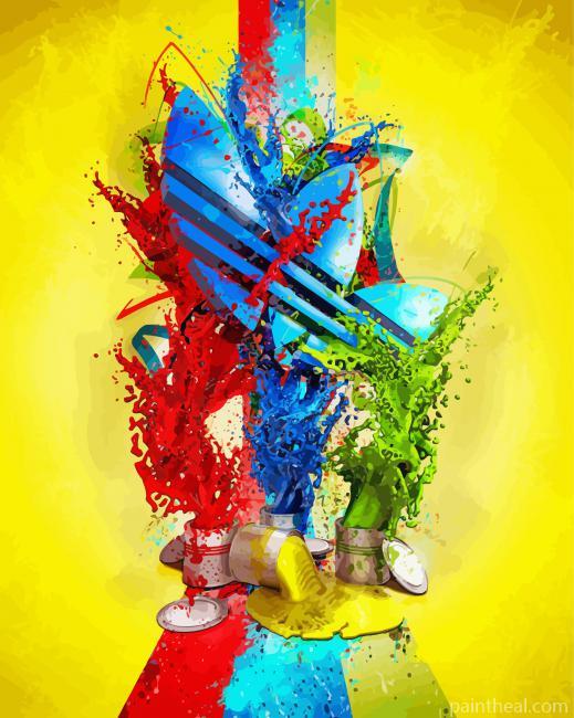 Splatter Adidas Logo Painting By Numbers Kits