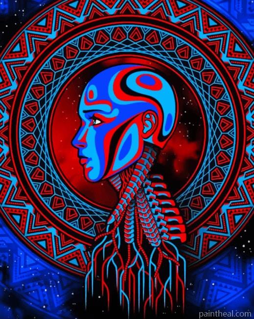 Futuristic Psychedelic Painting By Numbers Kits
