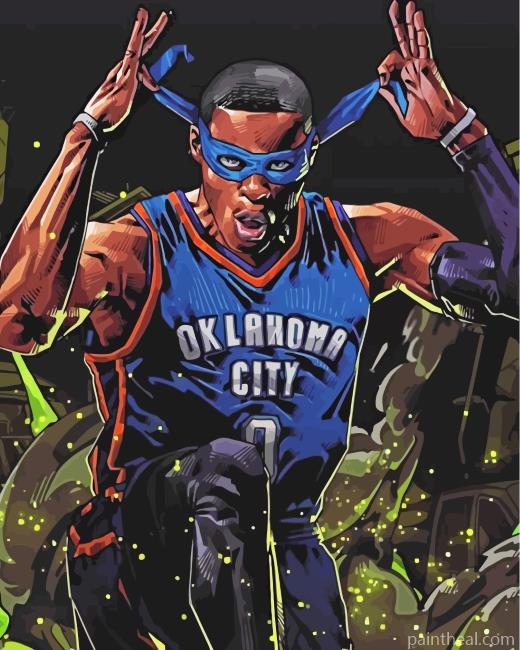 Player Russell Westbrook Painting By Numbers Kits