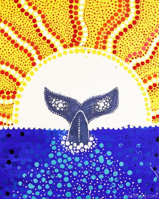 Cool Mandala Whale Painting By Numbers Kits