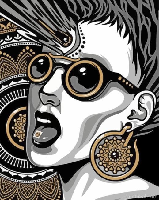 Psychedelic Woman Painting By Numbers Kits