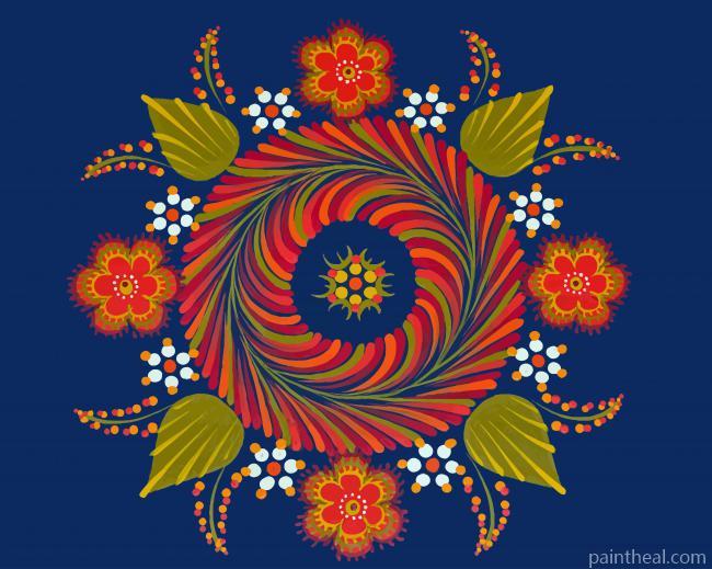 Simple Mandala Painting By Numbers Kits