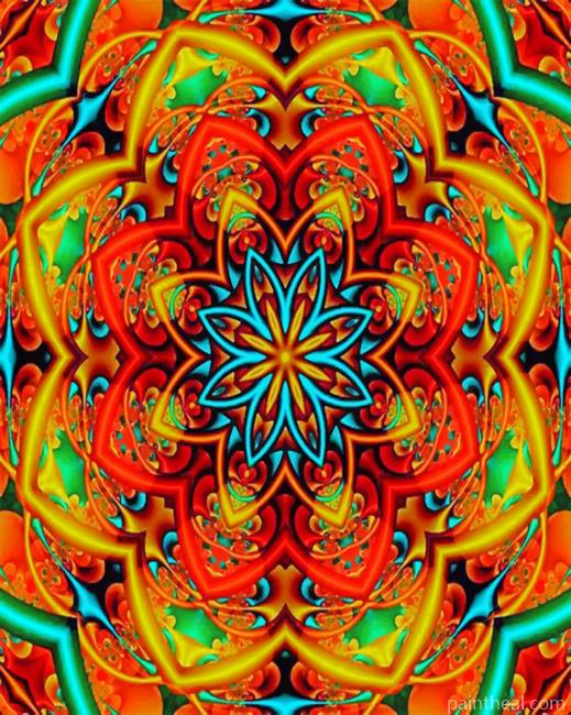 Aesthetic Mandala Painting By Numbers Kits