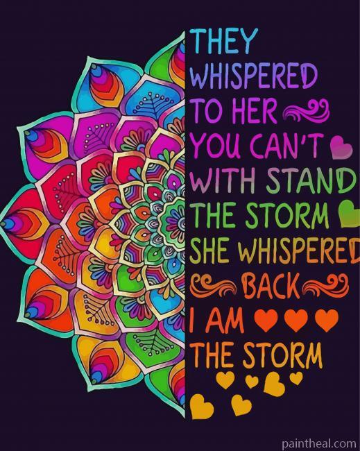 They Whispered To Her Mandala Painting By Numbers Kits