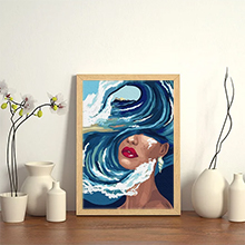 Beautiful oil painting is finished