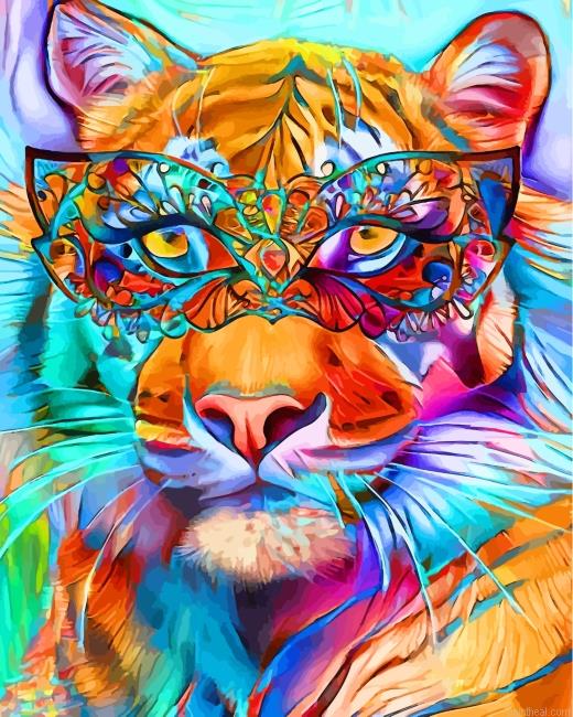 Abstract bengal tiger painting by numbers.jpeg