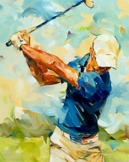 Abstract golf player painting by numbers.jpeg