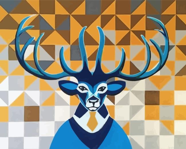 Abstract mr deer painting by numbers.jpeg