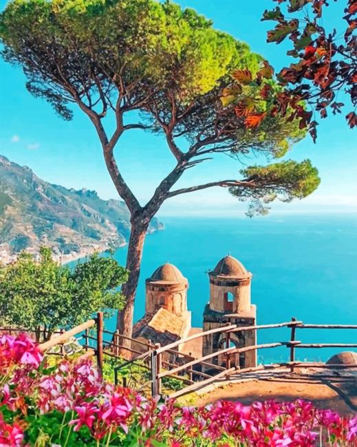 Aesthetic amalfi coast painting by numbers.jpeg