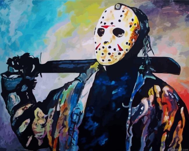 Aesthetic jason voorhees painting by numbers.jpeg
