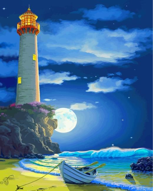 Aesthetic lighthouse painting by numbers.jpeg