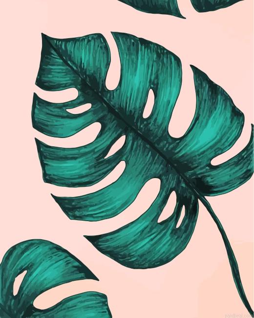 Aesthetic philodendron painting by numbers.jpeg