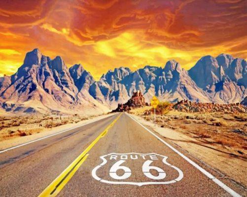 Aesthetic route 66 painting by numbers.jpeg