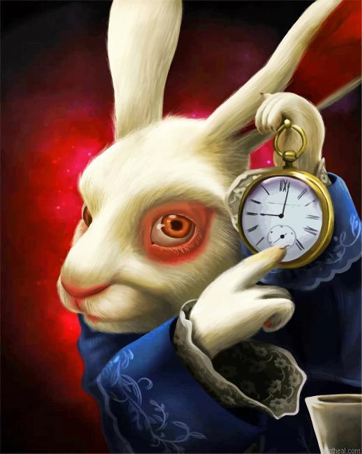 Alice in wonderland rabbit painting by numbers.jpeg
