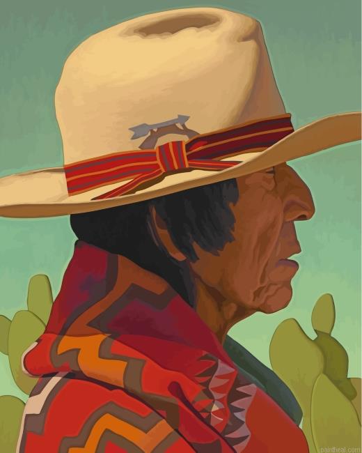 Amerindian man painting by numbers.jpeg