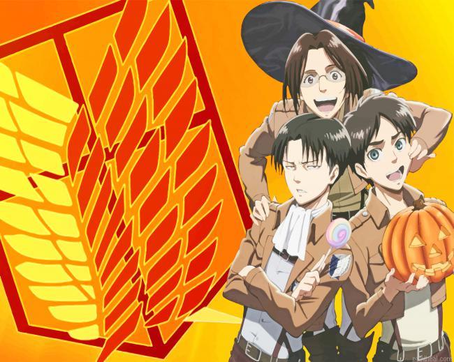 Attack on titan manga series painting by numbers.jpeg